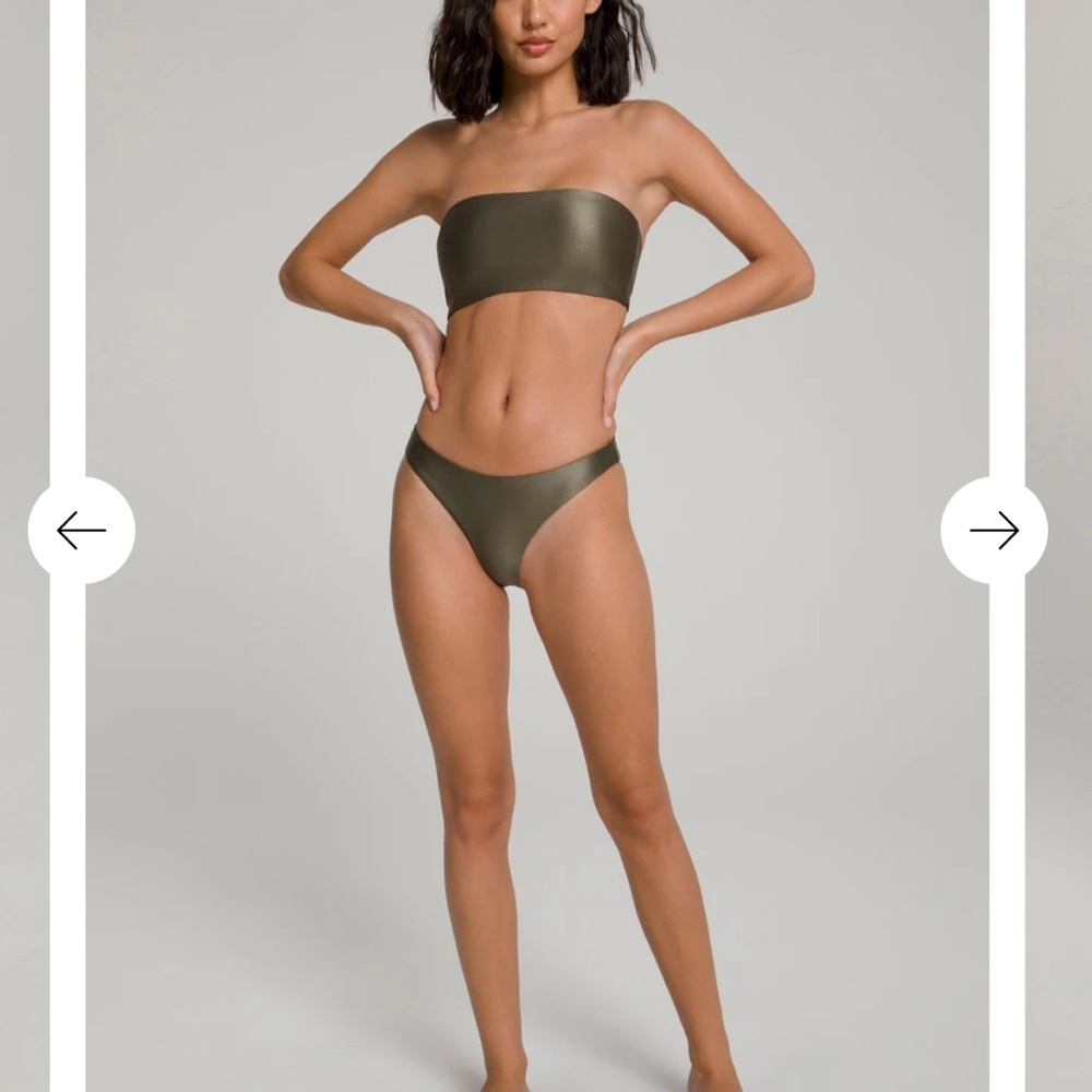 GOOD AMERICAN High Shine Swim Set (reversible)